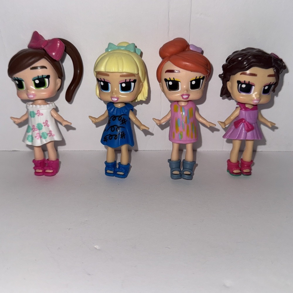 Boxy Girls Mini Doll 3"‎ Mini Lot Of 4